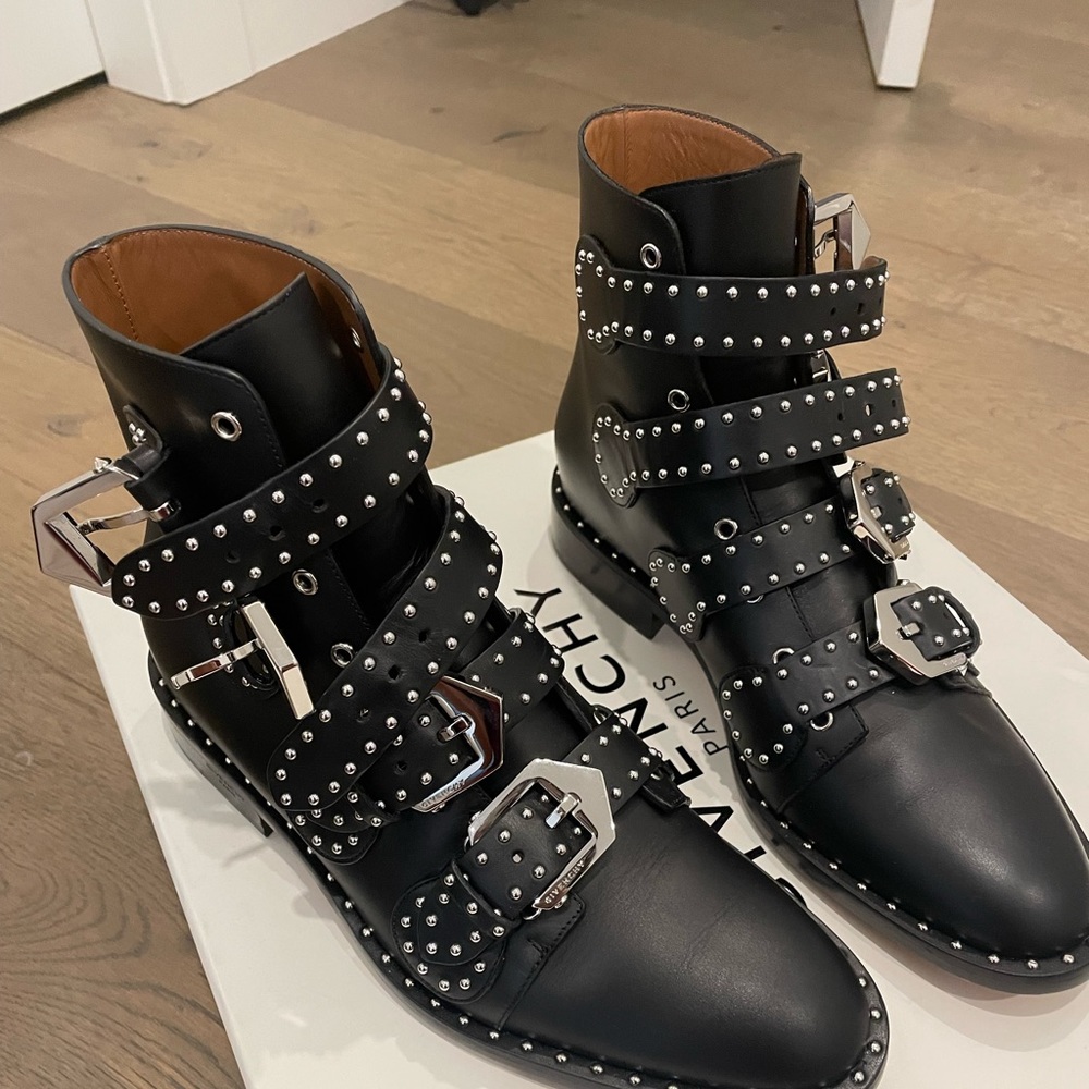 Brand New Givenchy Studded Leather Boots - Picture 3 of 4